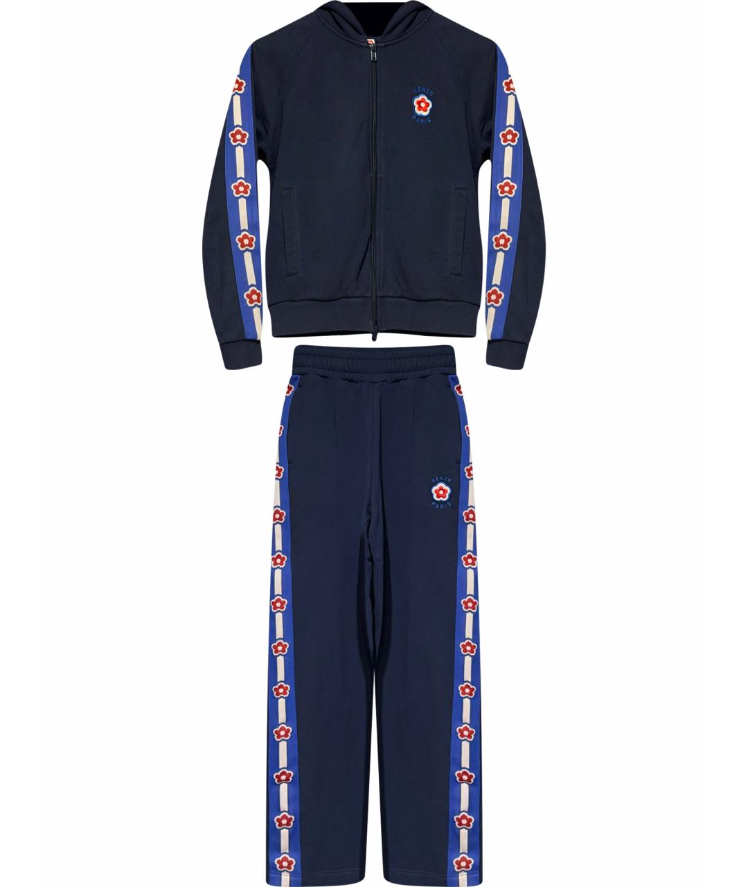 KENZO Синий хлопковый спортивные костюмы, фото 1