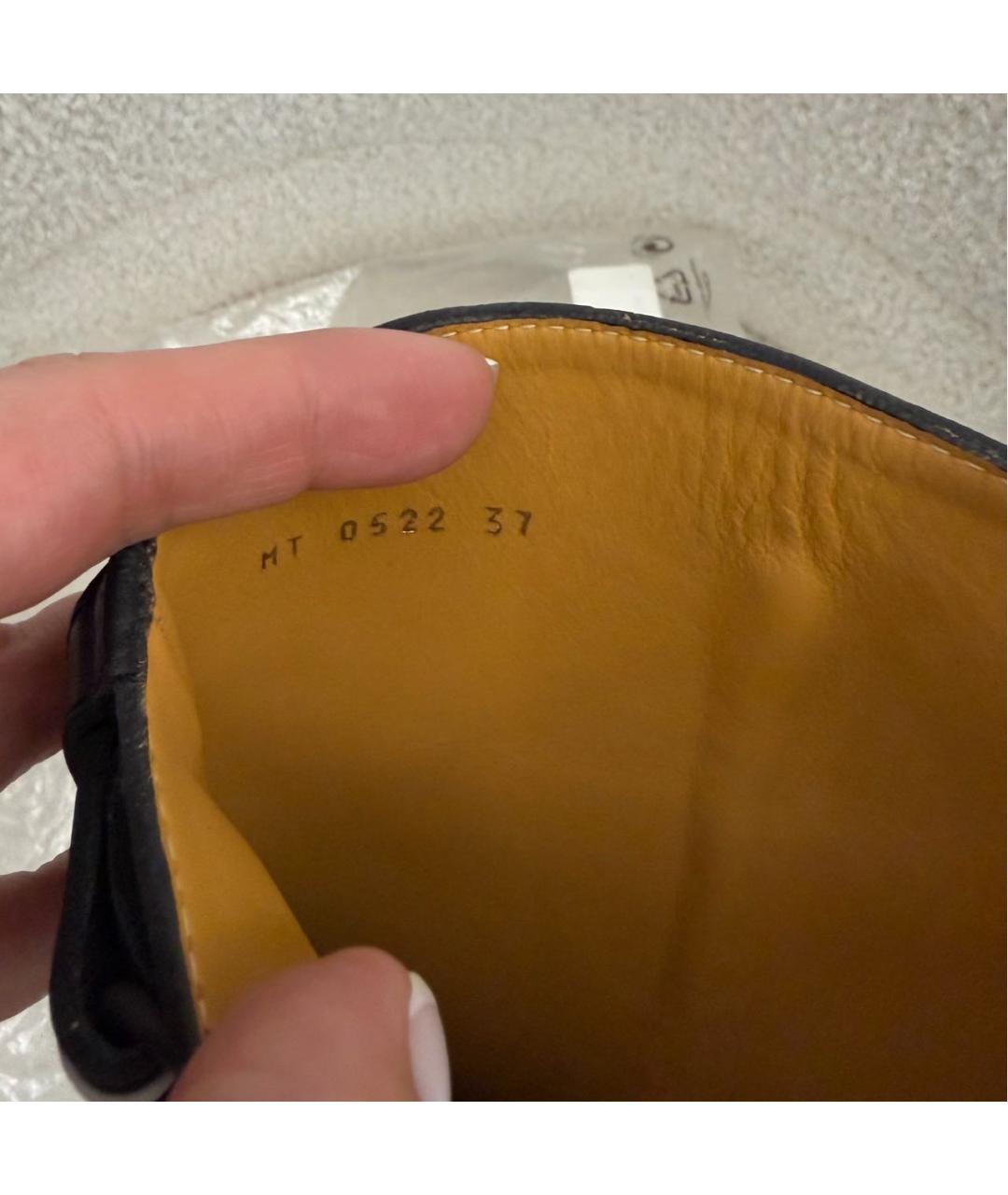 CHRISTIAN DIOR Черные кожаные сапоги, фото 6