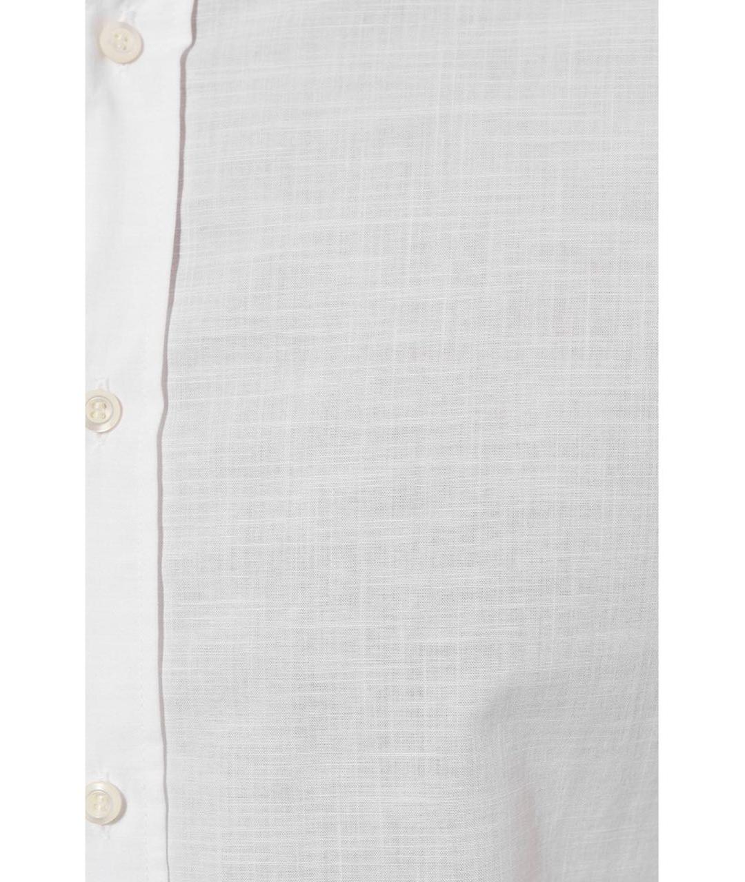 BRUNELLO CUCINELLI Белая хлопковая кэжуал рубашка, фото 4