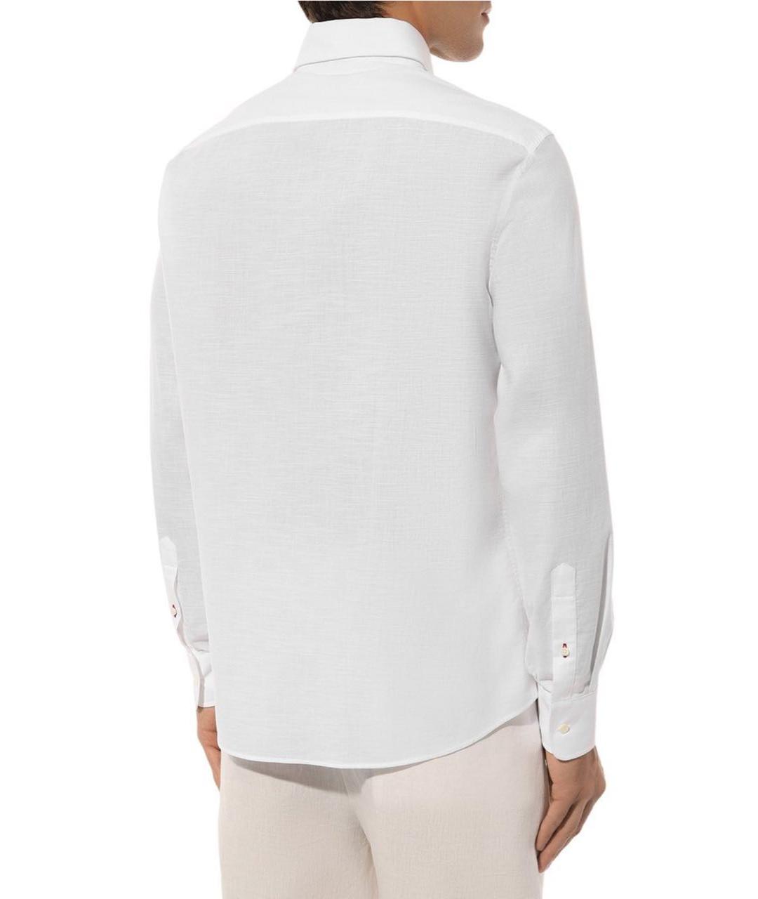 BRUNELLO CUCINELLI Белая хлопковая кэжуал рубашка, фото 3