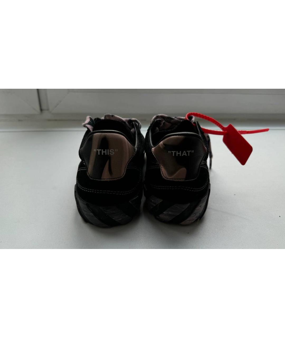 OFF-WHITE Черные замшевые кроссовки, фото 3