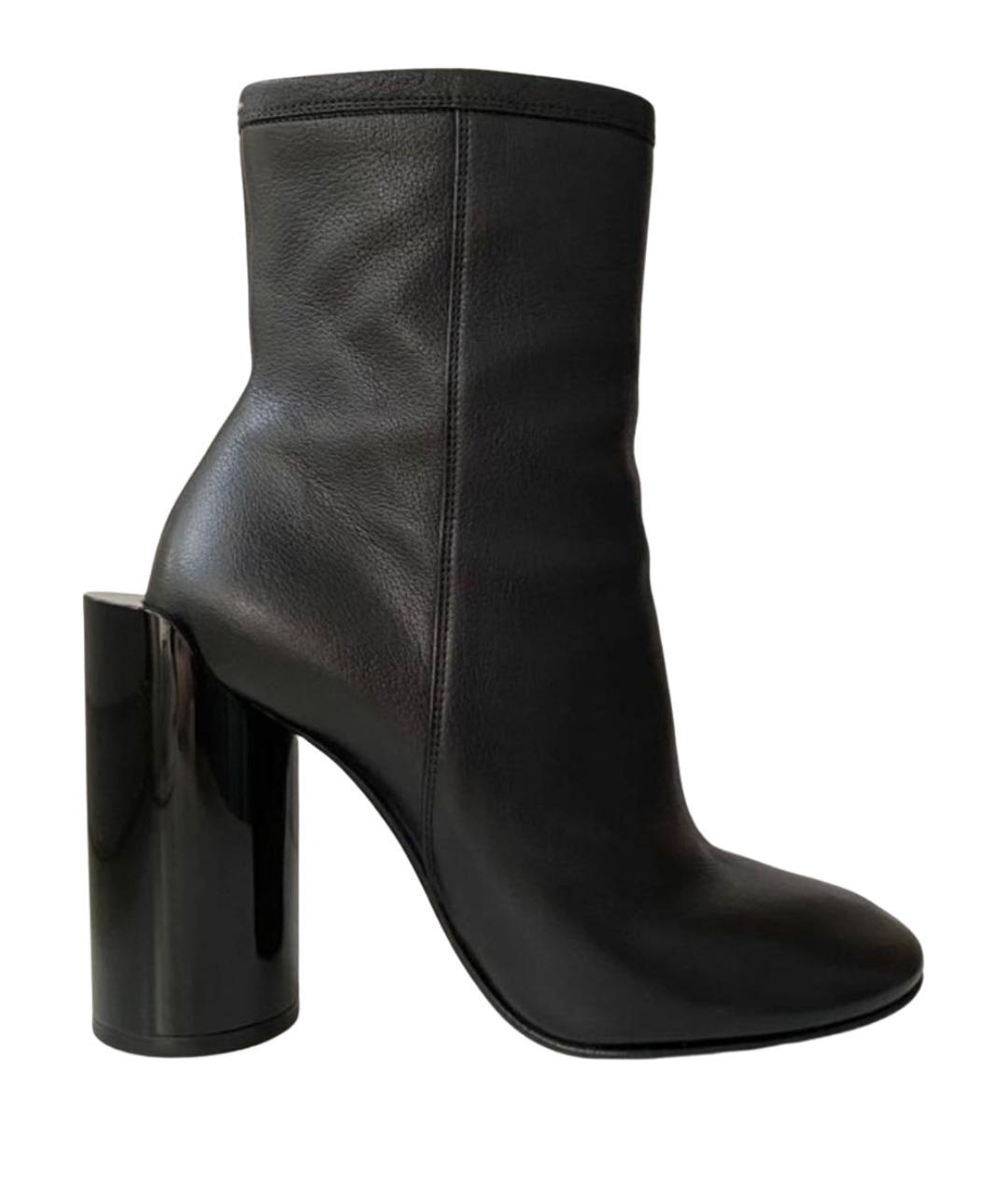 MAISON MARGIELA Черные кожаные ботильоны, фото 1