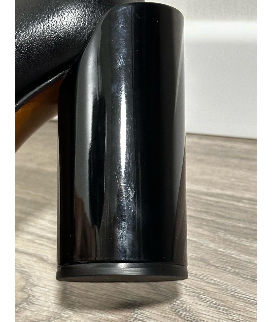 MAISON MARGIELA Черные кожаные ботильоны, фото 8