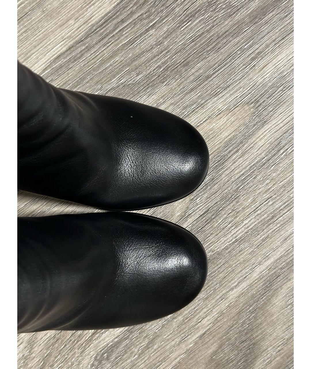 MAISON MARGIELA Черные кожаные ботильоны, фото 3