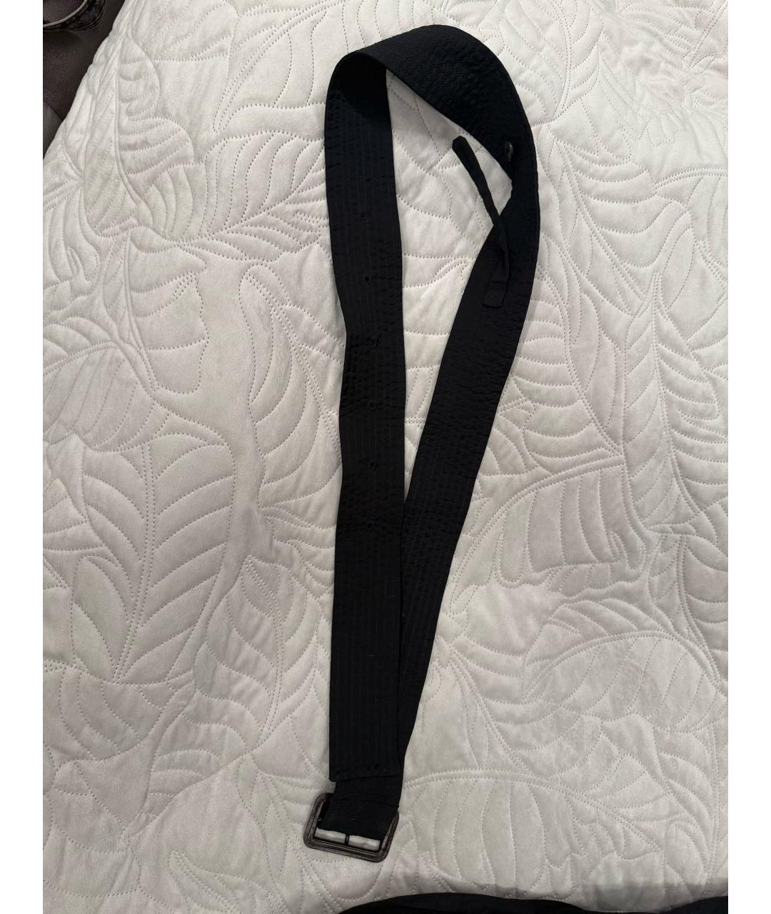 EMPORIO ARMANI Черный полиэстеровый тренч / плащ, фото 5