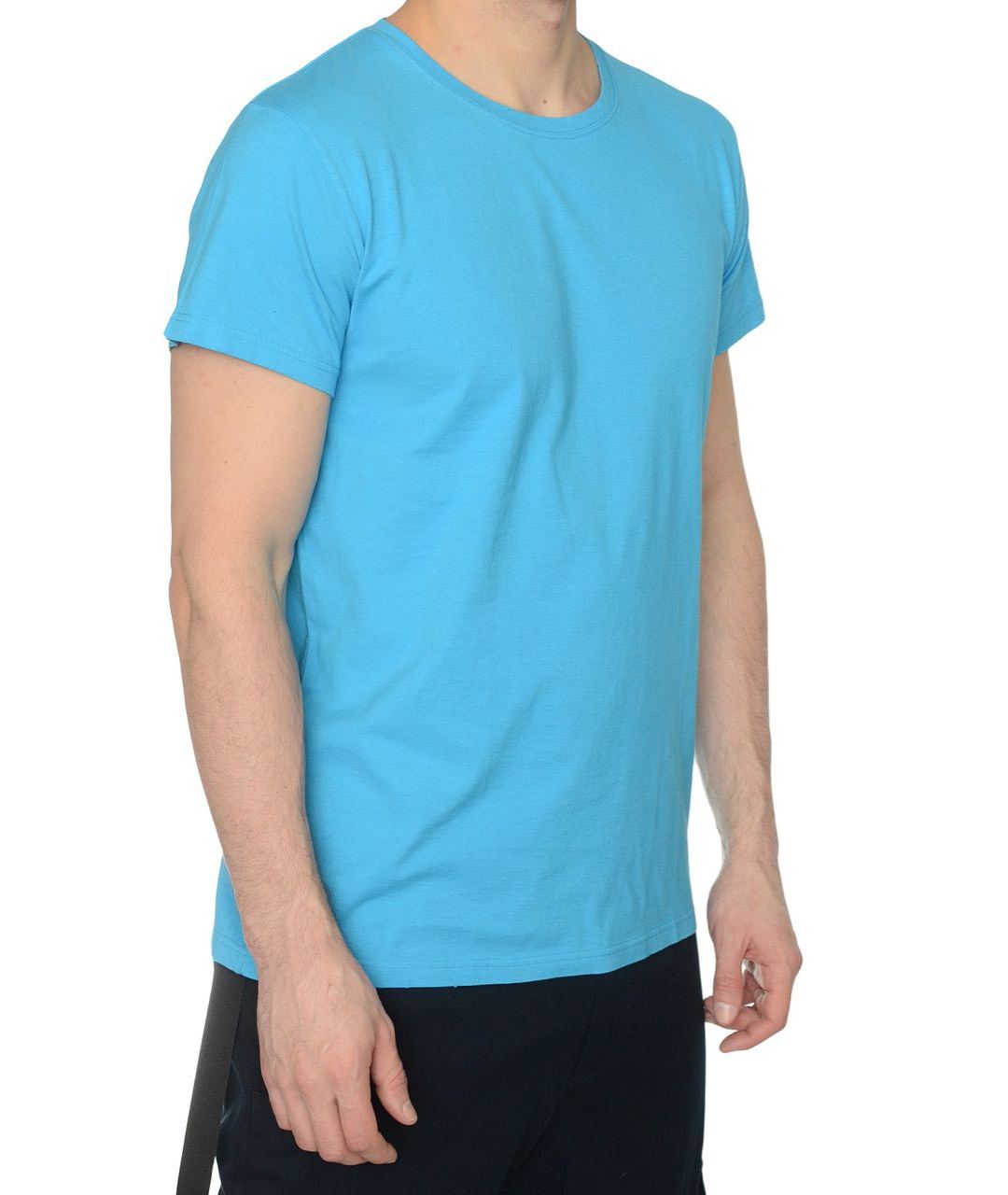 BALMAIN Голубая хлопковая футболка, фото 2