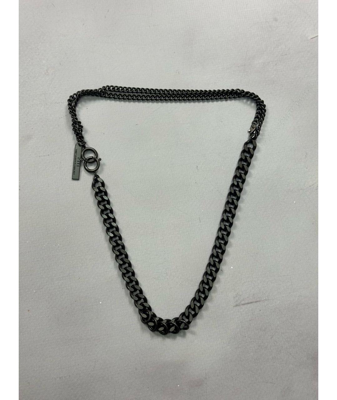 YOHJI YAMAMOTO Черная латунная цепочка/подвеска, фото 9