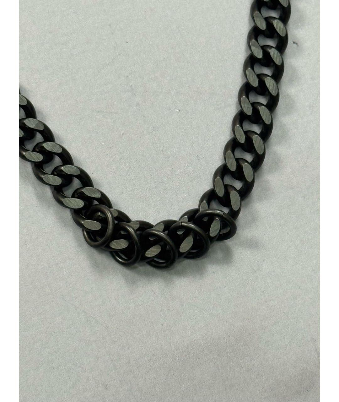 YOHJI YAMAMOTO Черная латунная цепочка/подвеска, фото 2