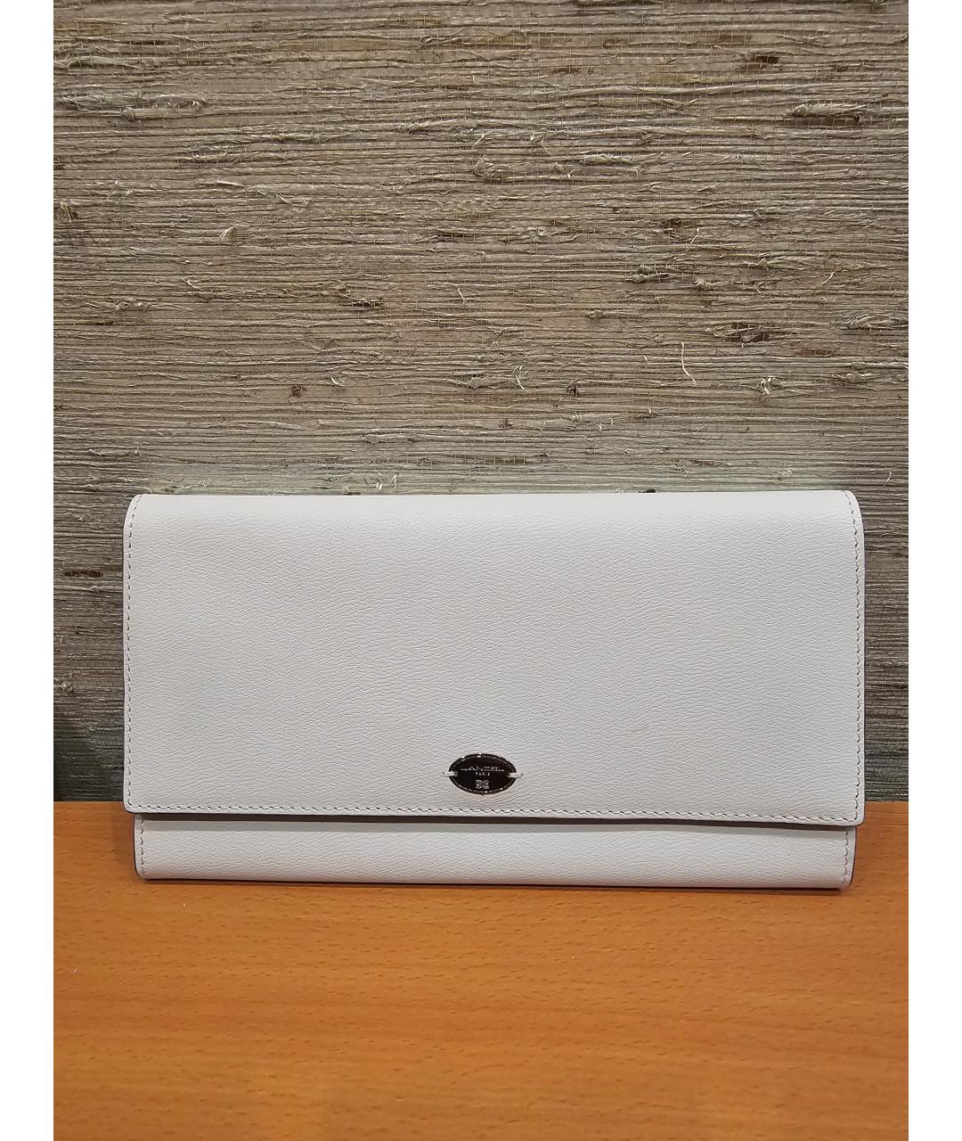 LANCEL Белый кожаный кошелек, фото 4