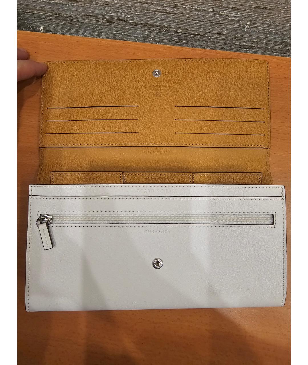 LANCEL Белый кожаный кошелек, фото 2