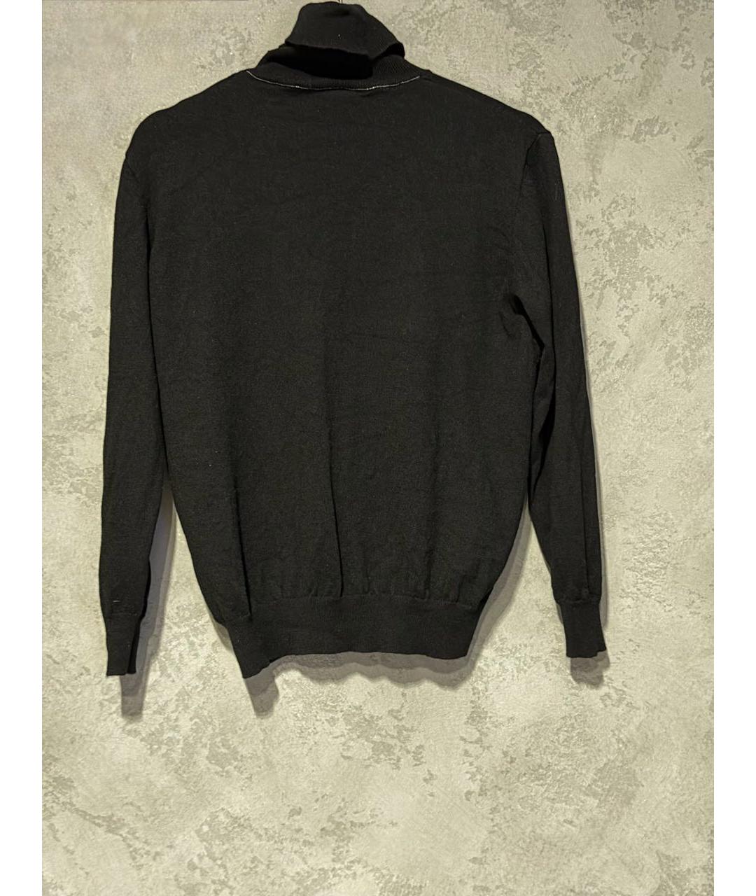 BRUNELLO CUCINELLI Черная кашемировая водолазка, фото 2
