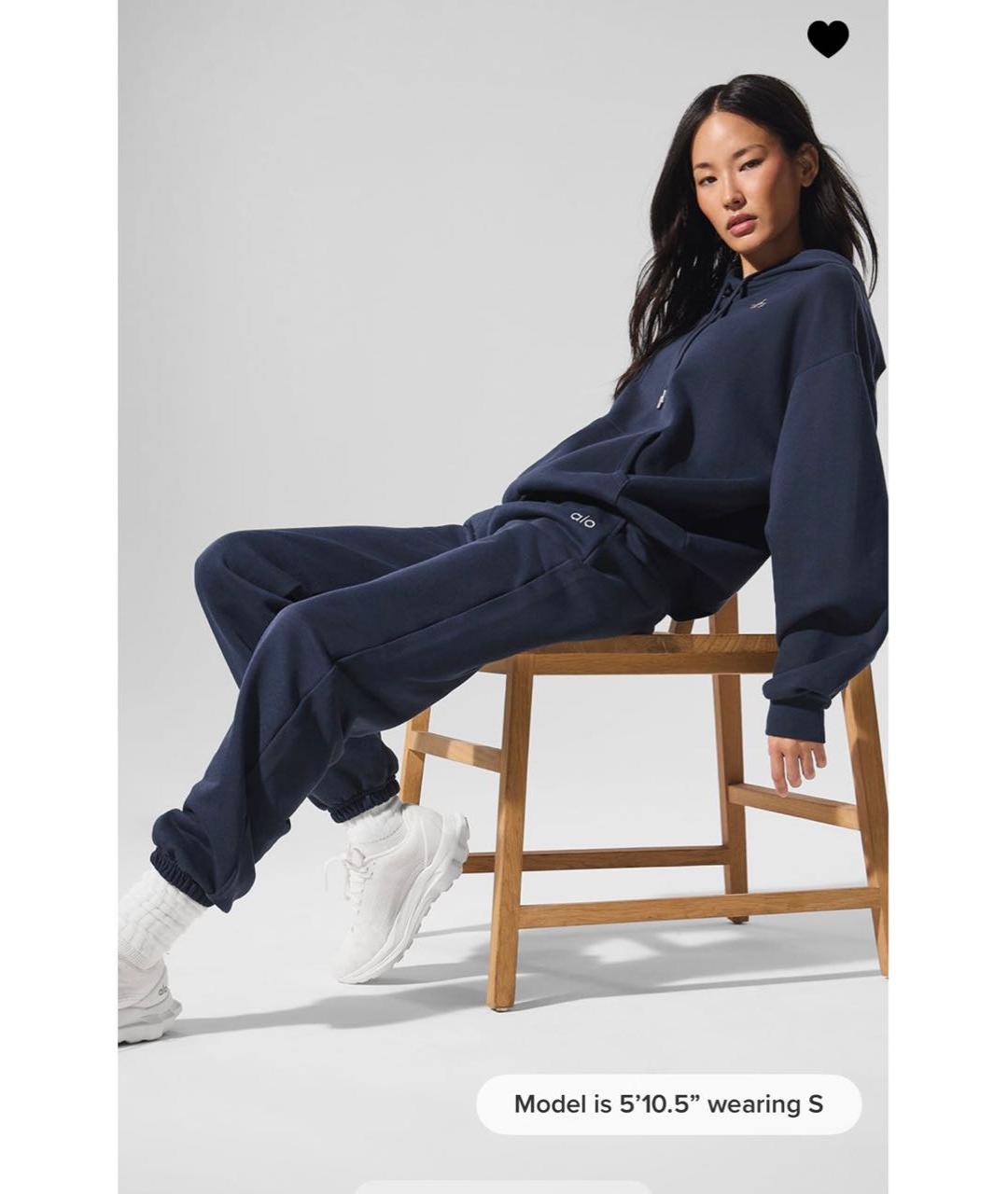 ALO YOGA Синий хлопковый спортивные костюмы, фото 2