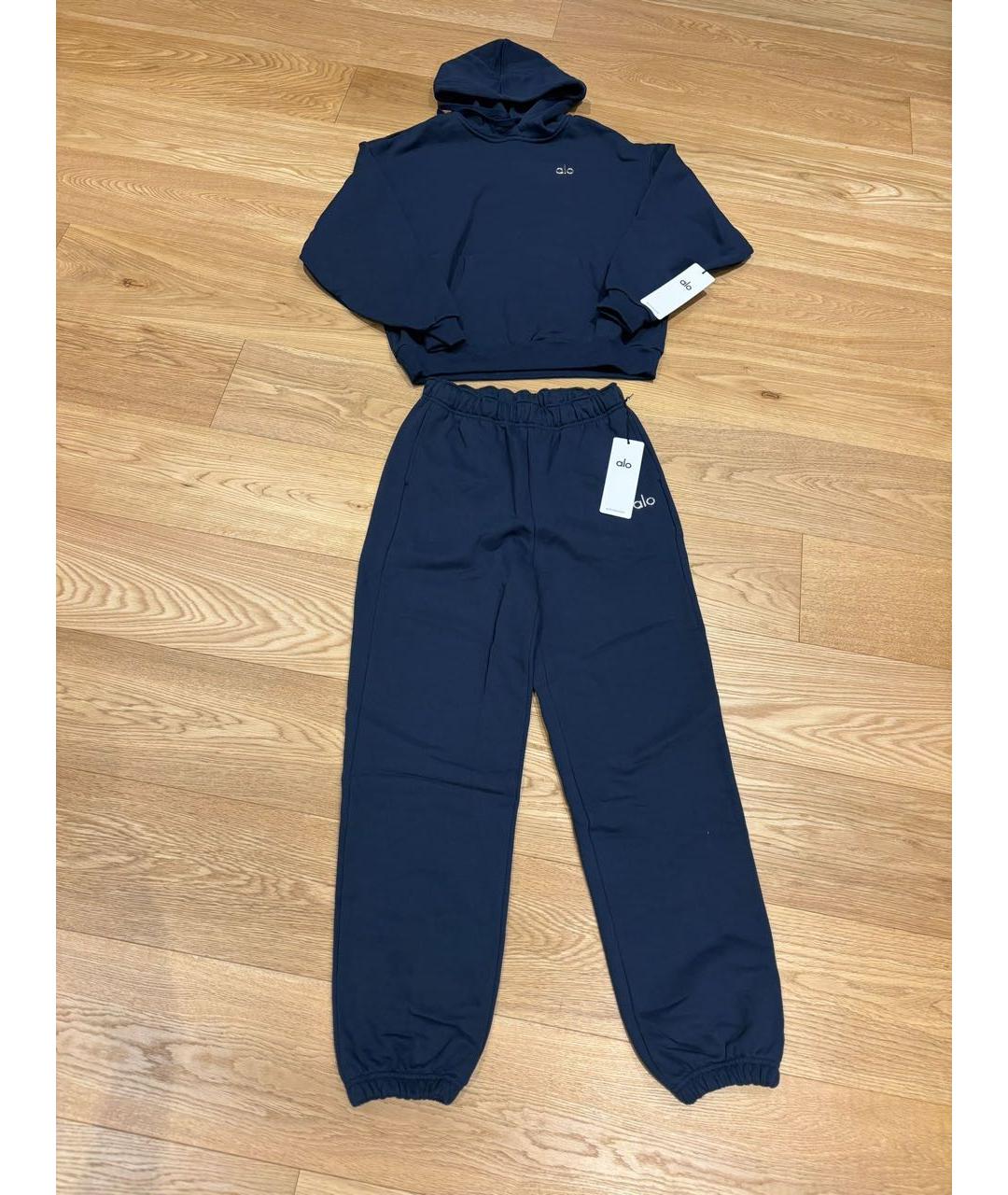 ALO YOGA Синий хлопковый спортивные костюмы, фото 9