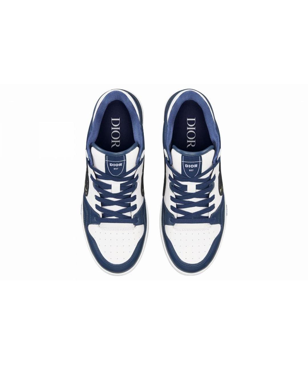 CHRISTIAN DIOR Темно-синие кожаные кроссовки, фото 4