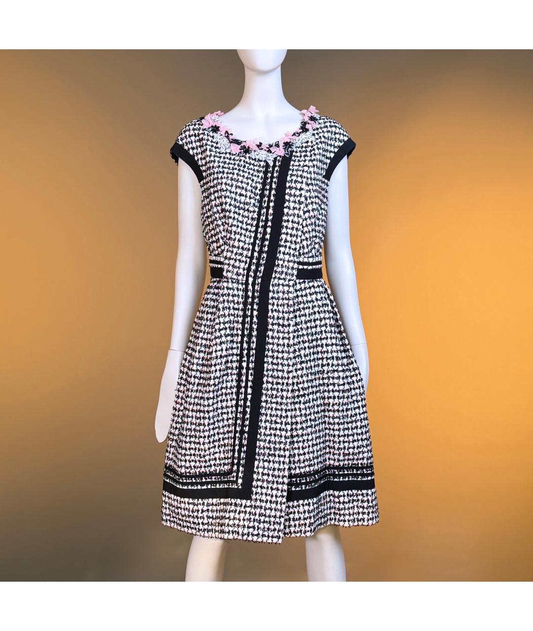 CHANEL Мульти твидовое платье, фото 6