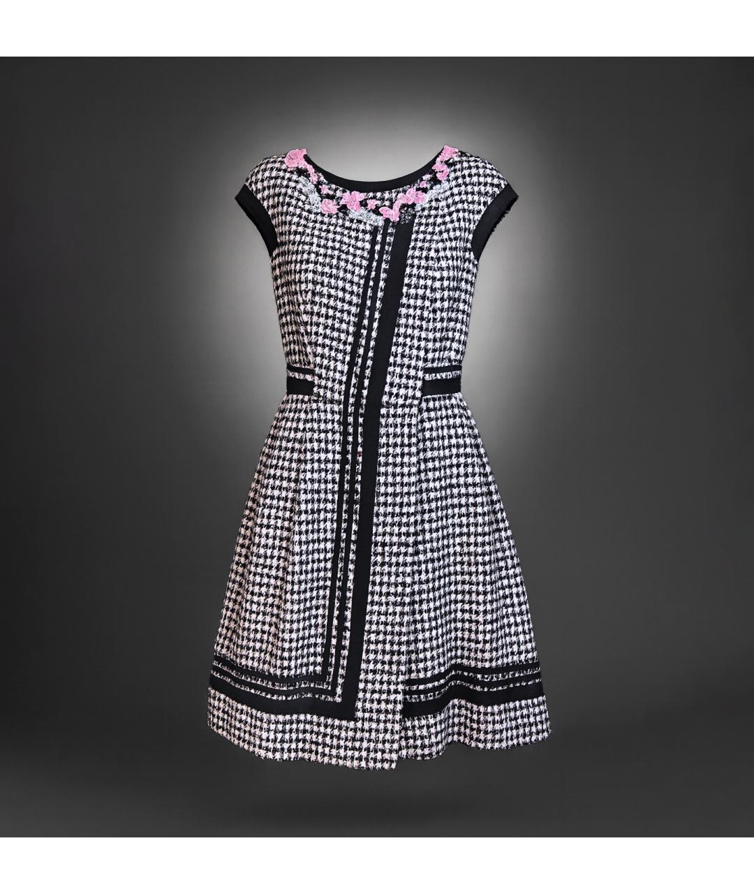 CHANEL Мульти твидовое платье, фото 7