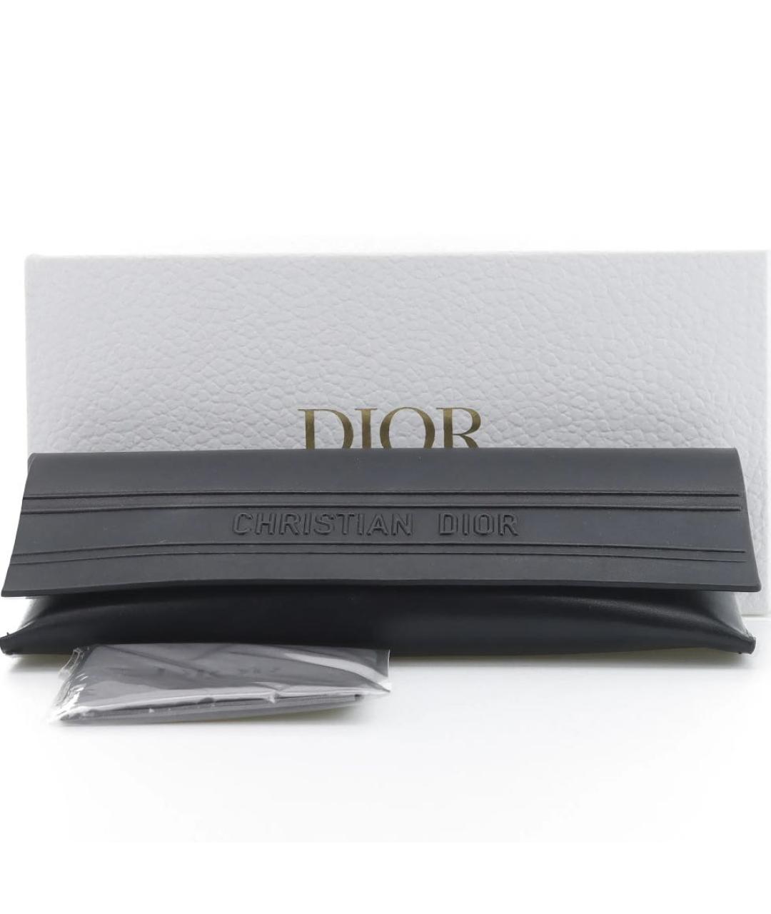 CHRISTIAN DIOR Бежевые металлические солнцезащитные очки, фото 3