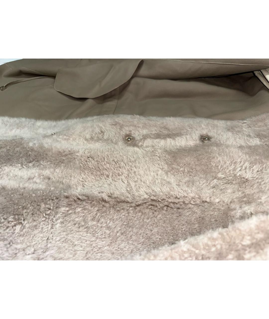 KITON Серая шерстяная дубленка, фото 2