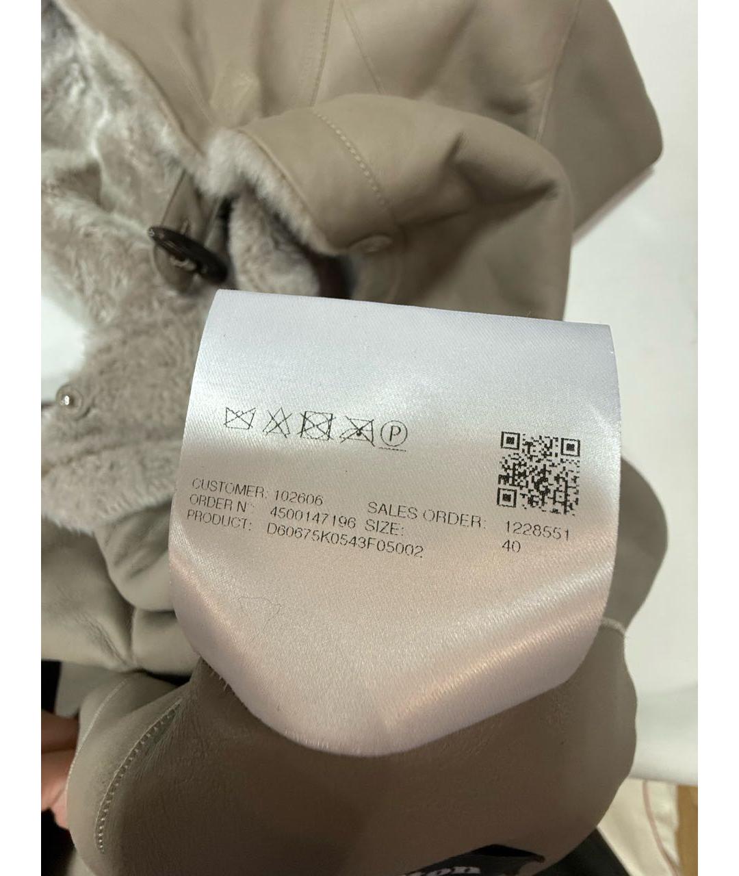 KITON Серая шерстяная дубленка, фото 6