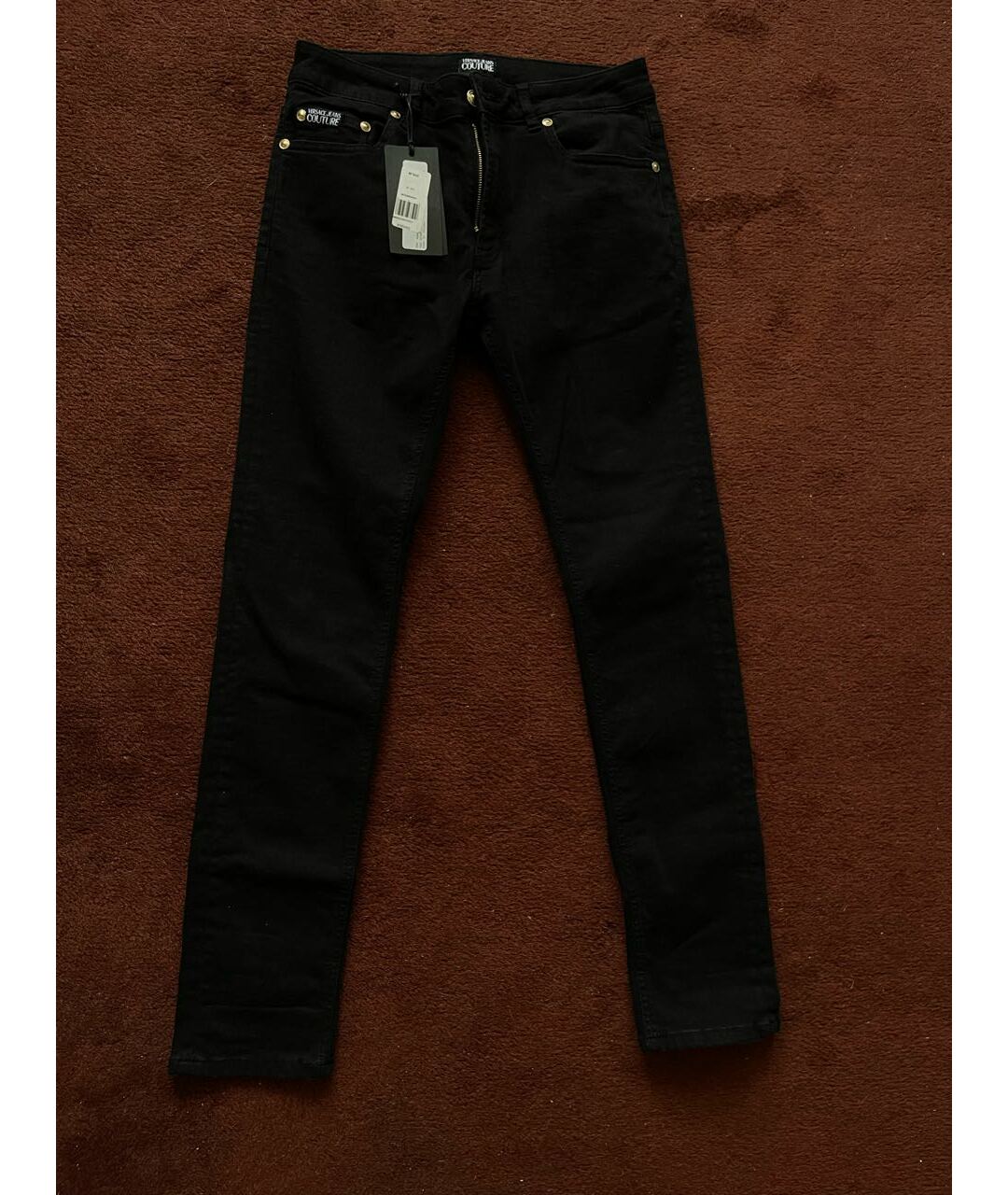 VERSACE JEANS COUTURE Черные джинсы скинни, фото 3