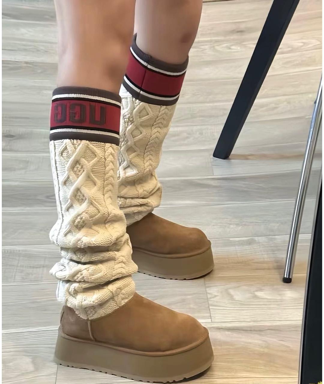 UGG AUSTRALIA Коричневые замшевые ботинки, фото 5