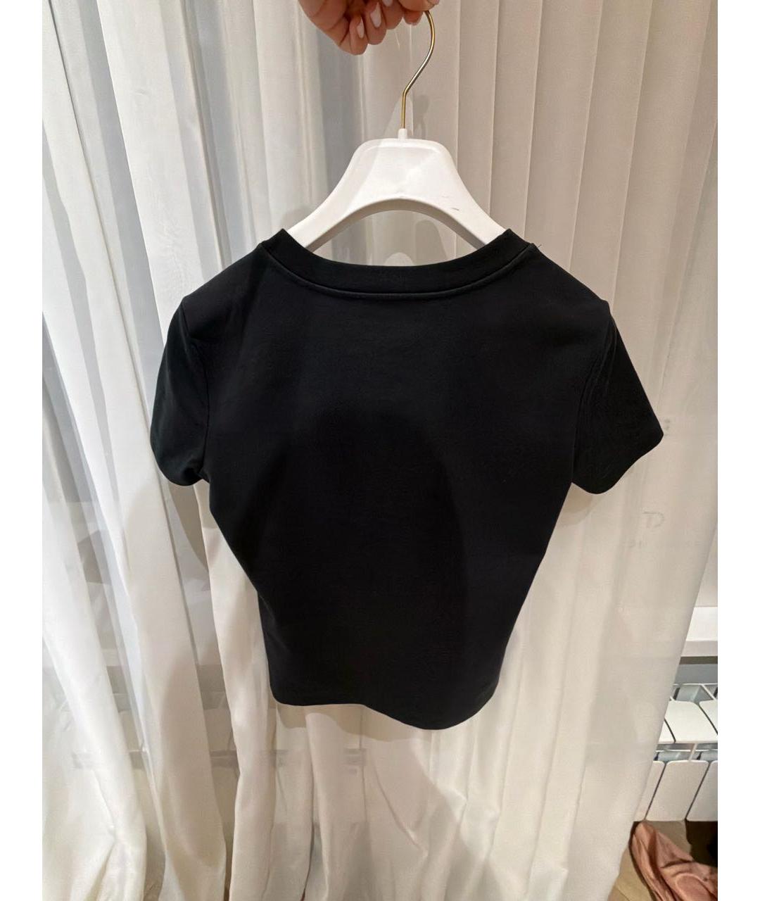 DOLCE&GABBANA Черная хлопковая футболка, фото 2