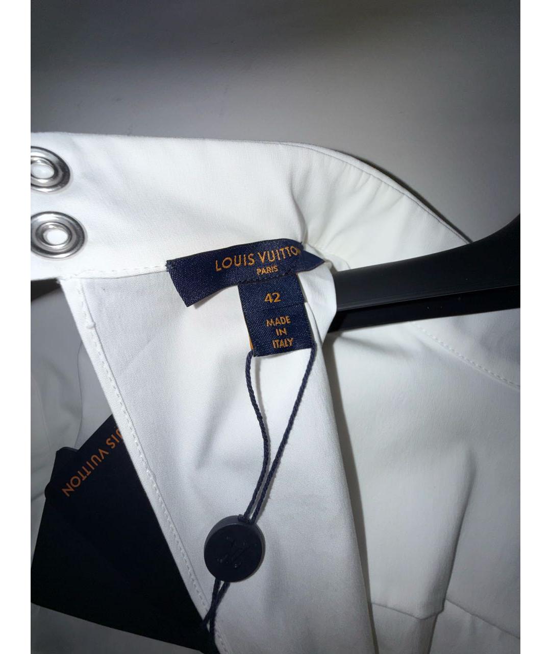 LOUIS VUITTON Белая хлопковая рубашка, фото 5