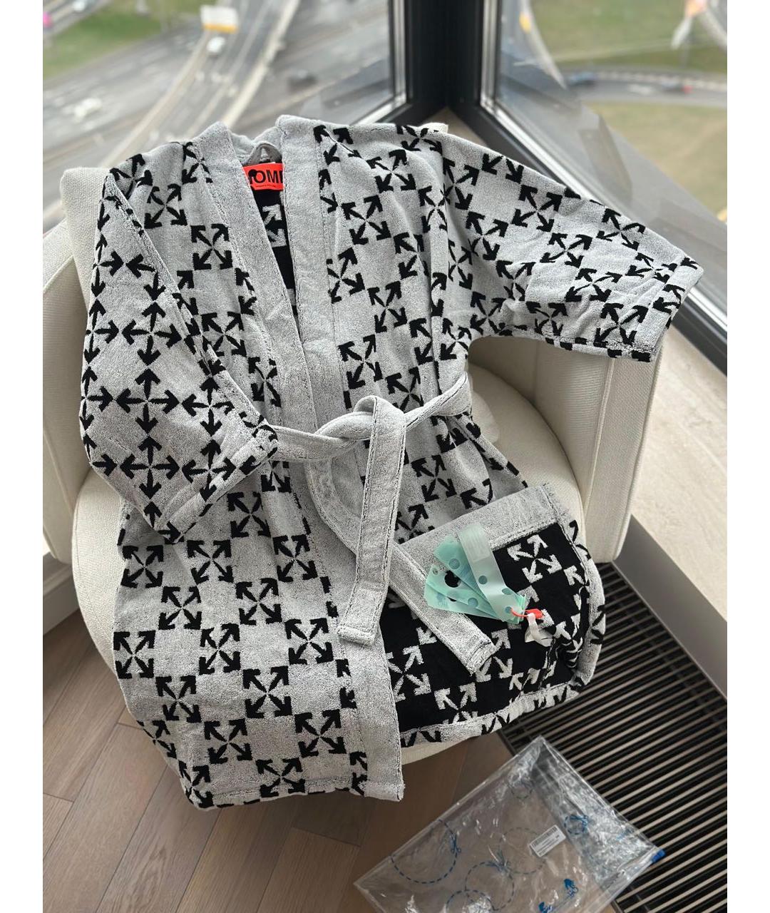 OFF-WHITE Серый халаты, фото 9