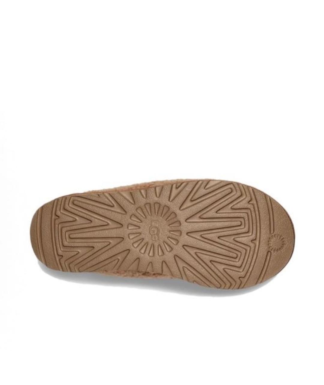 UGG AUSTRALIA Коричневые текстильные мюли, фото 5