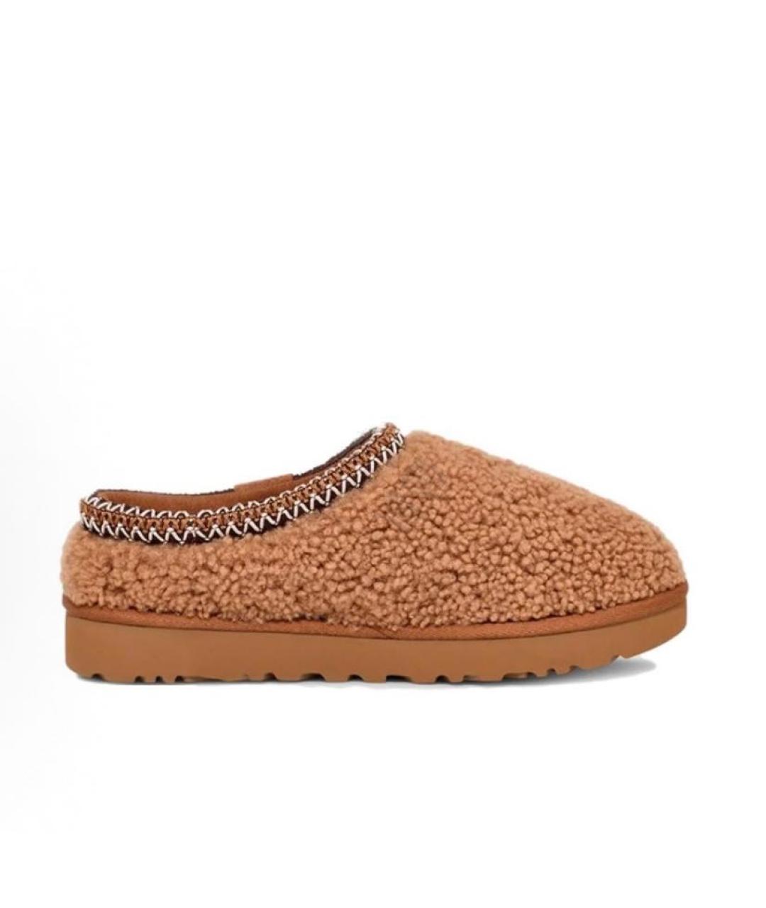 UGG AUSTRALIA Коричневые текстильные мюли, фото 2