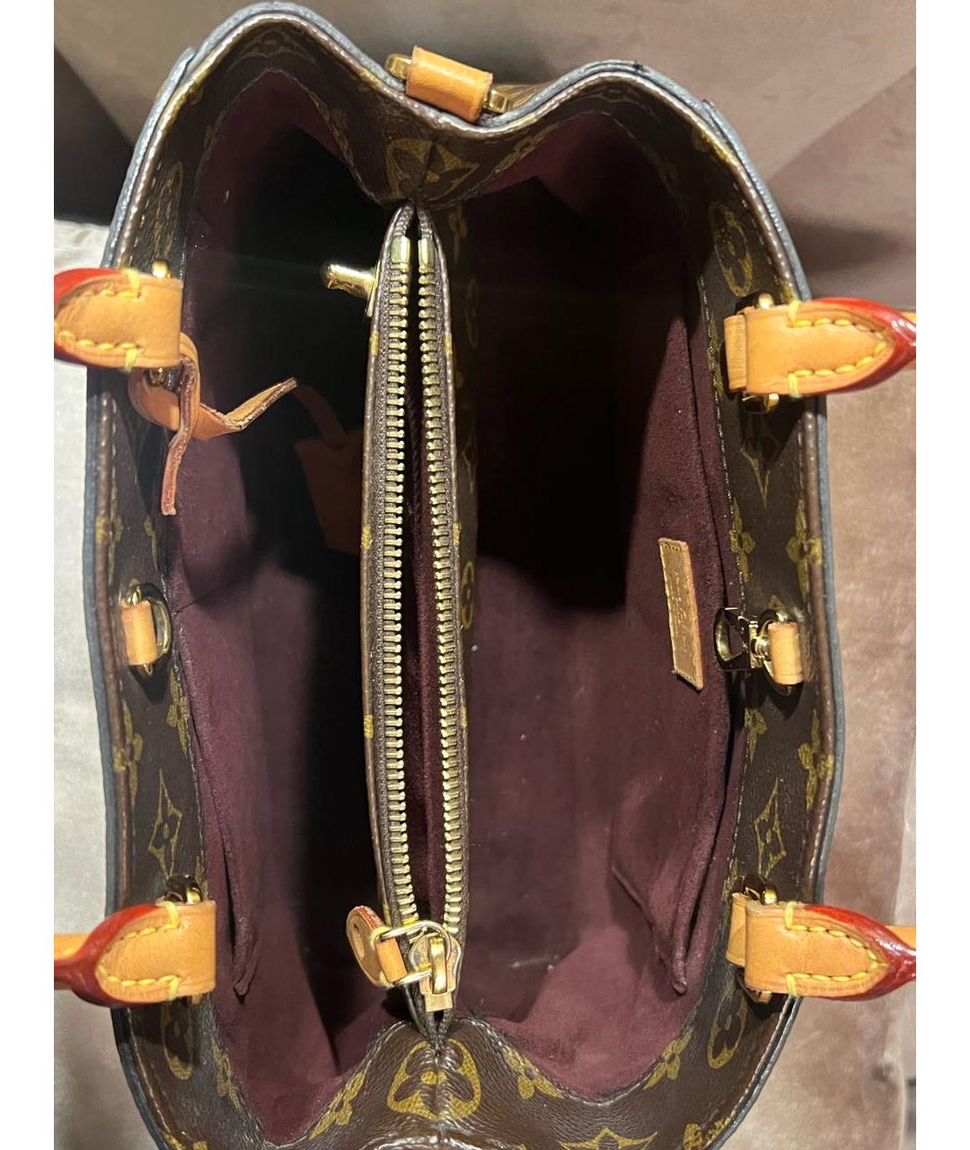 LOUIS VUITTON Коричневая сумка с короткими ручками, фото 3