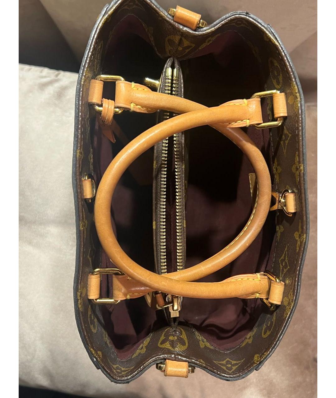 LOUIS VUITTON Коричневая сумка с короткими ручками, фото 4