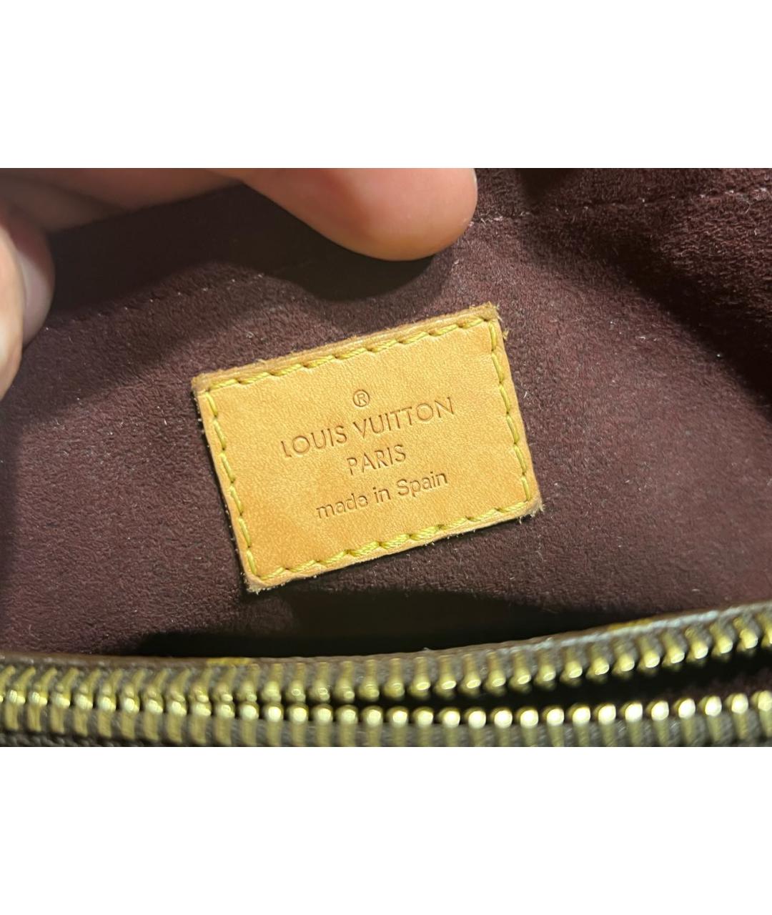 LOUIS VUITTON Коричневая сумка с короткими ручками, фото 7