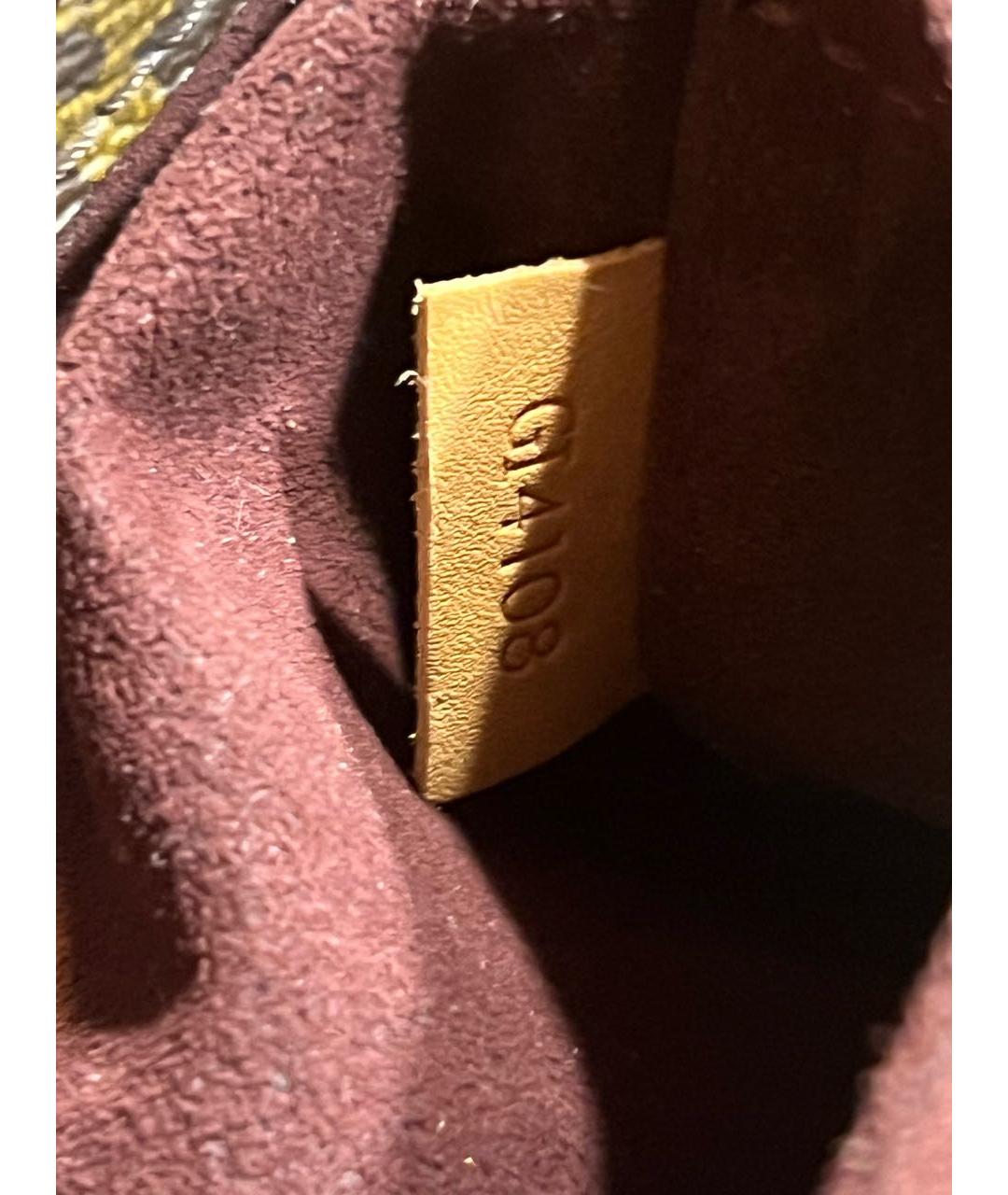 LOUIS VUITTON Коричневая сумка с короткими ручками, фото 8