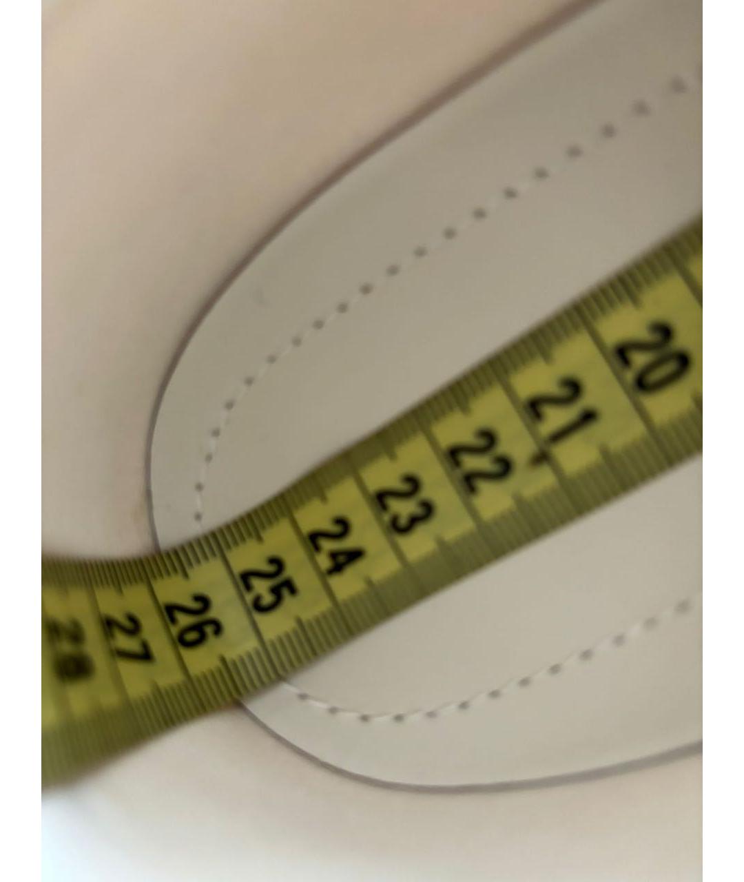 PRADA Бежевые текстильные кеды, фото 8