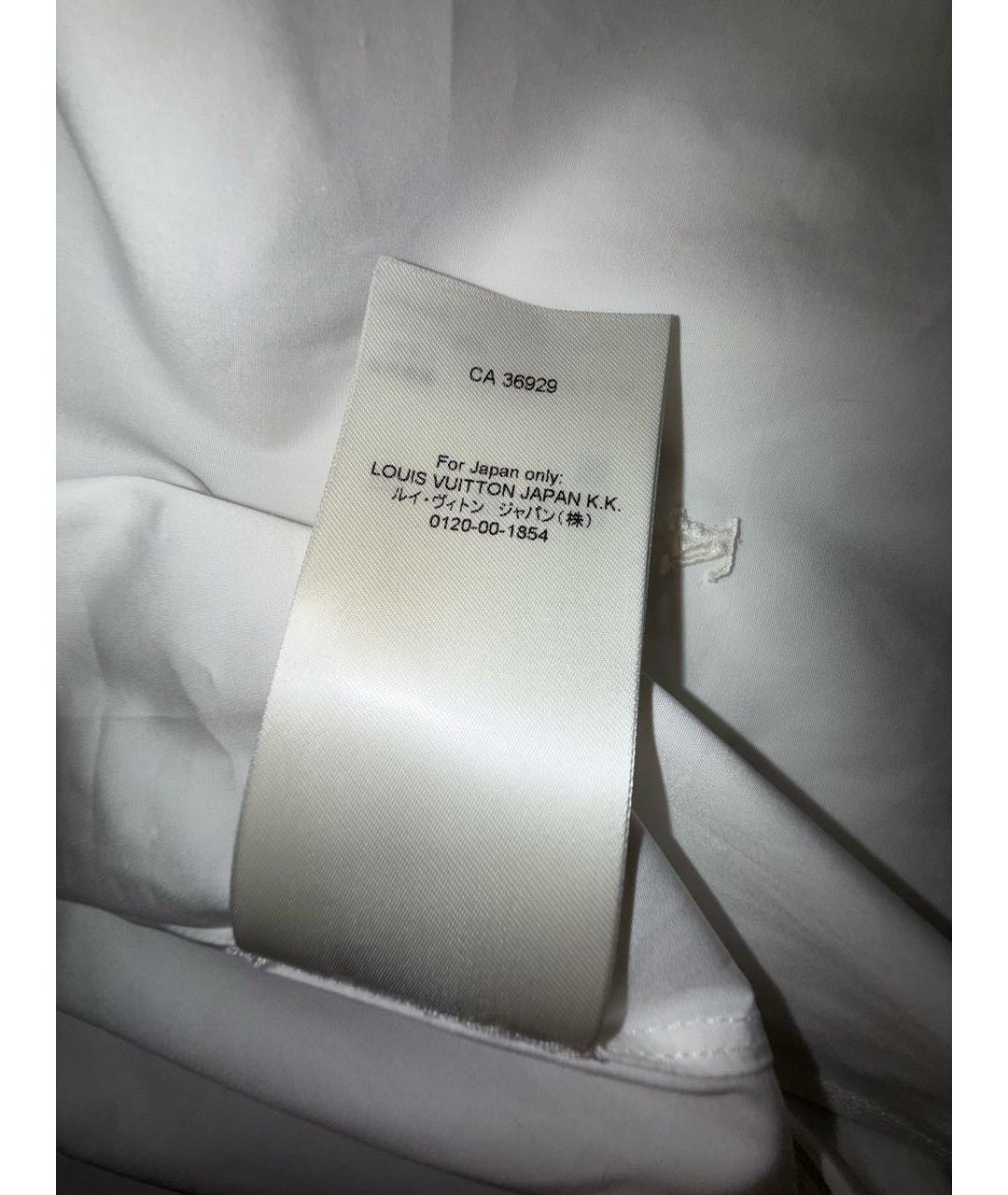 LOUIS VUITTON Белая хлопковая рубашка, фото 6