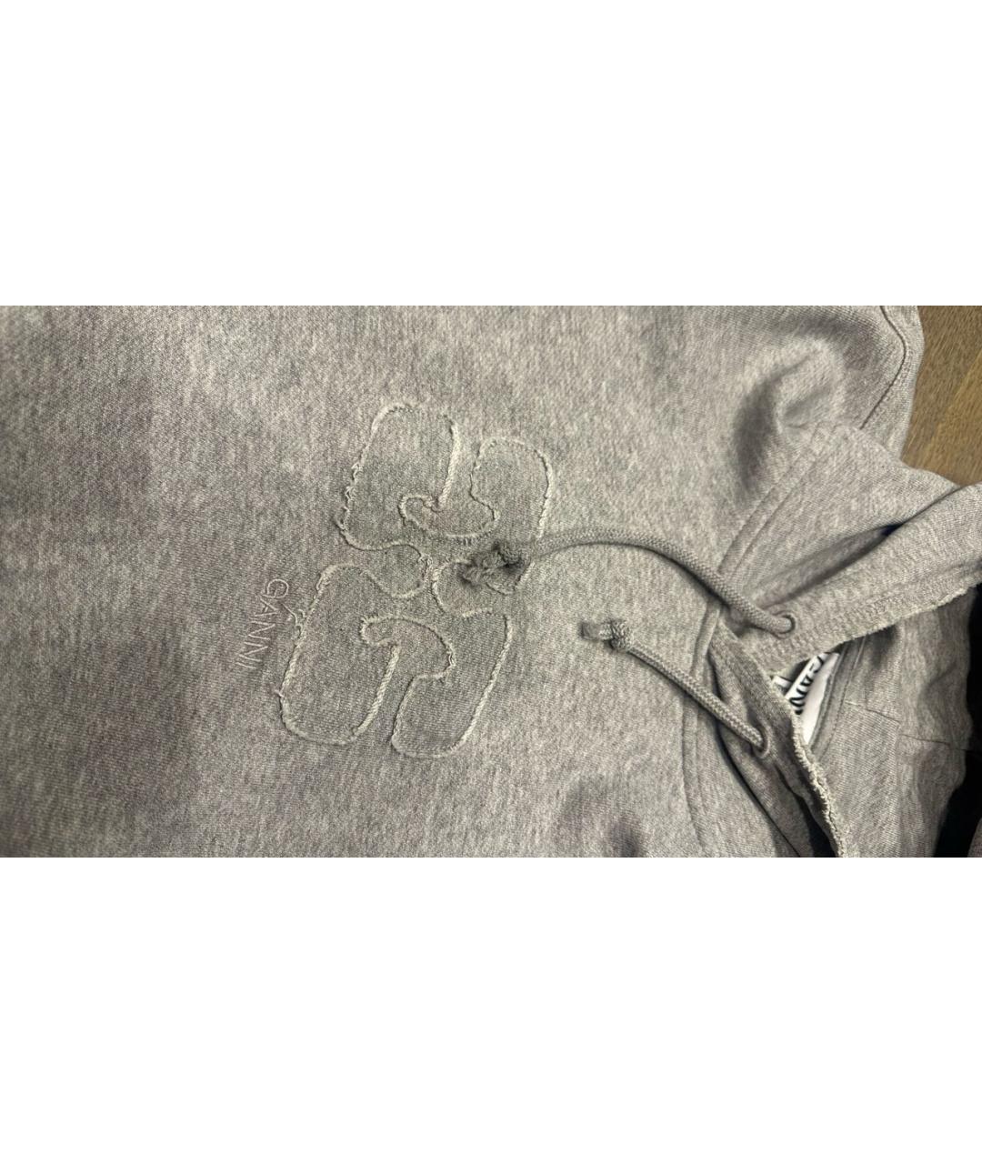 GANNI Серый хлопковый спортивные костюмы, фото 6