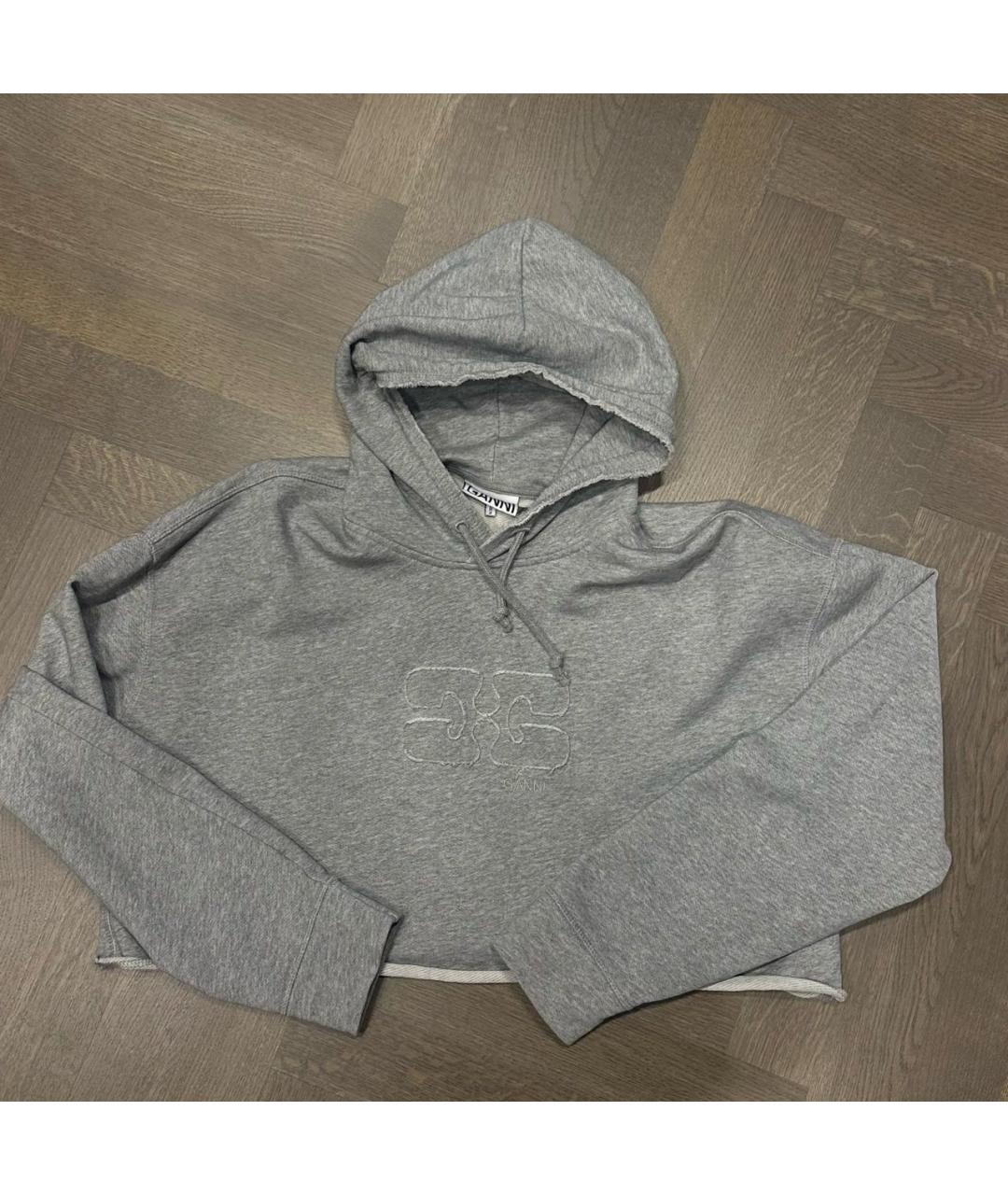 GANNI Серый хлопковый спортивные костюмы, фото 3
