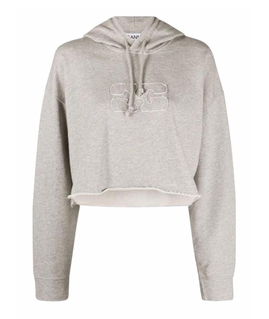 GANNI Серый хлопковый спортивные костюмы, фото 7