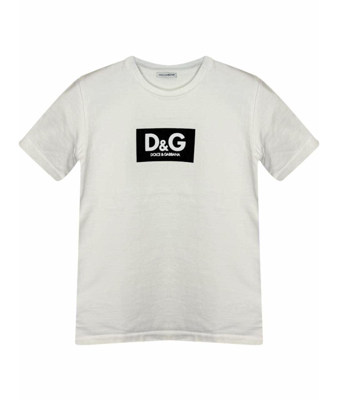 DOLCE & GABBANA KIDS Белая хлопковая детская футболка, фото 1