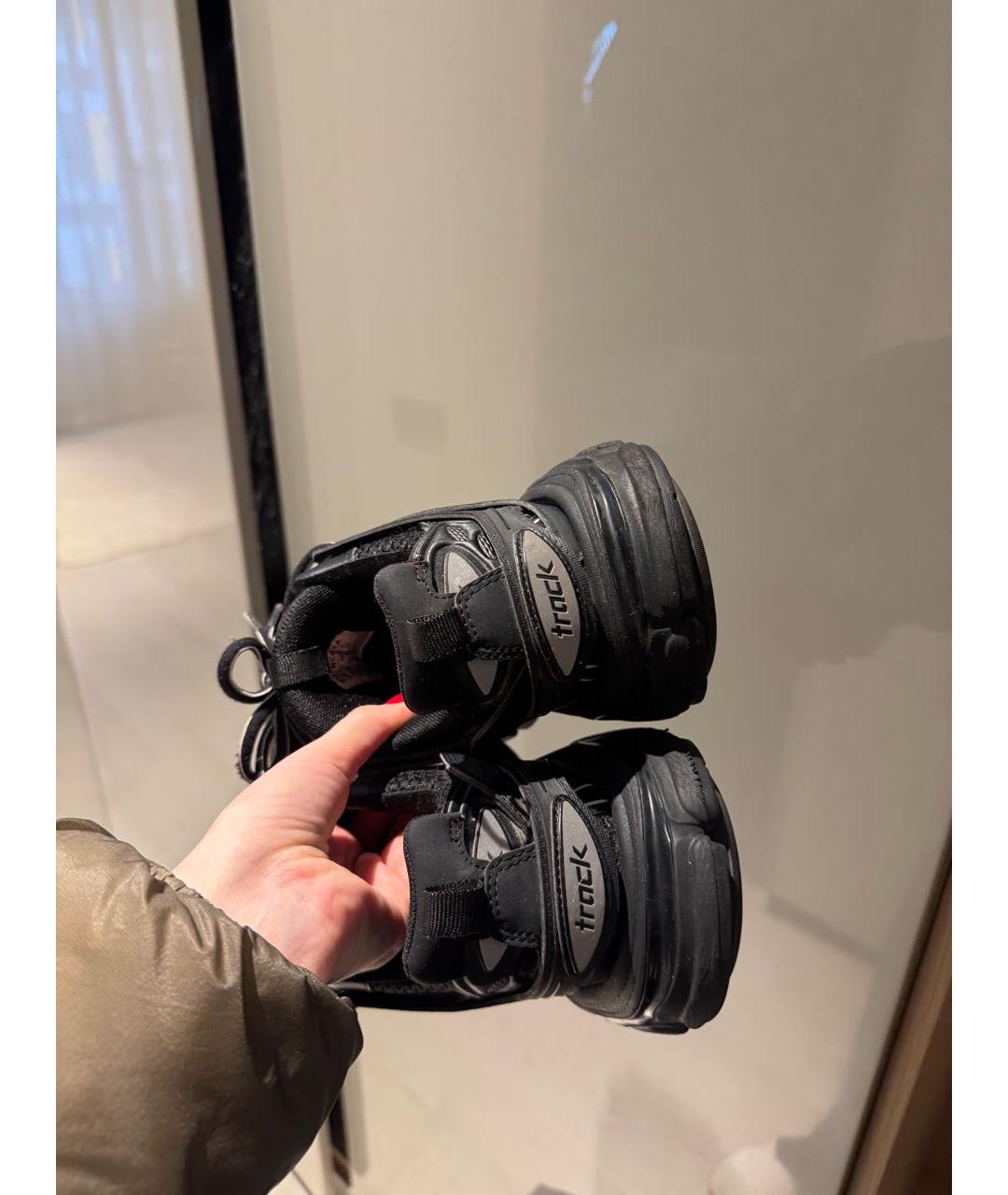 BALENCIAGA Черные текстильные кроссовки, фото 3