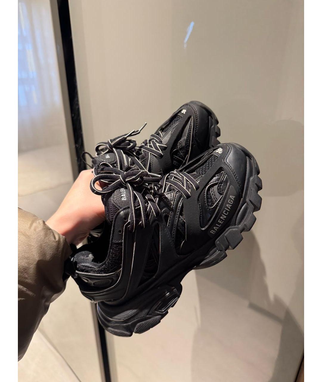 BALENCIAGA Черные текстильные кроссовки, фото 9