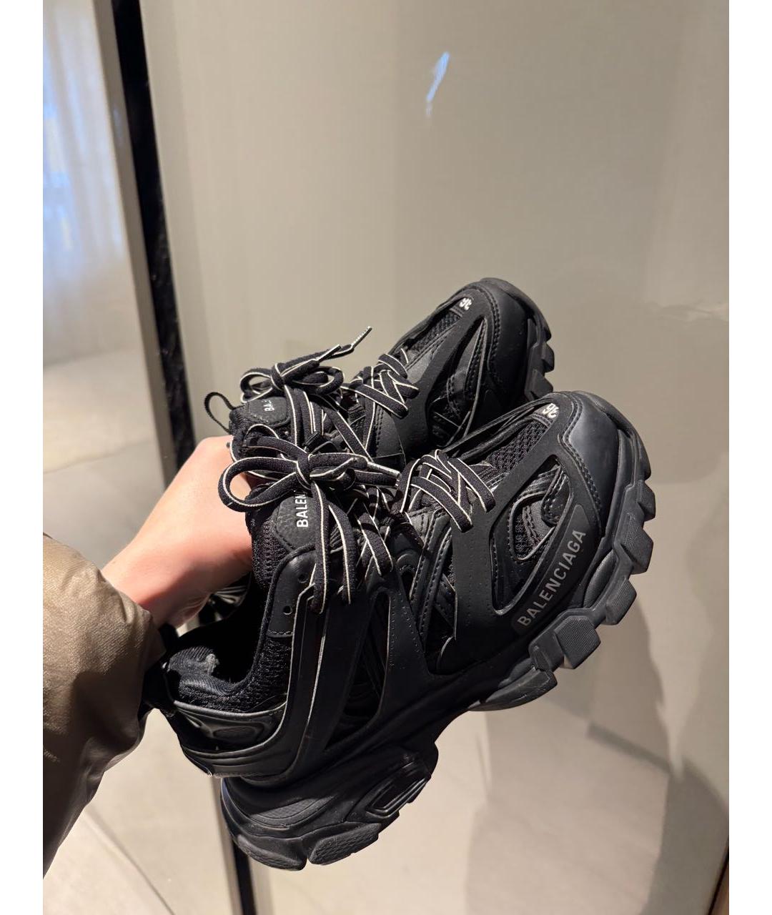 BALENCIAGA Черные текстильные кроссовки, фото 4