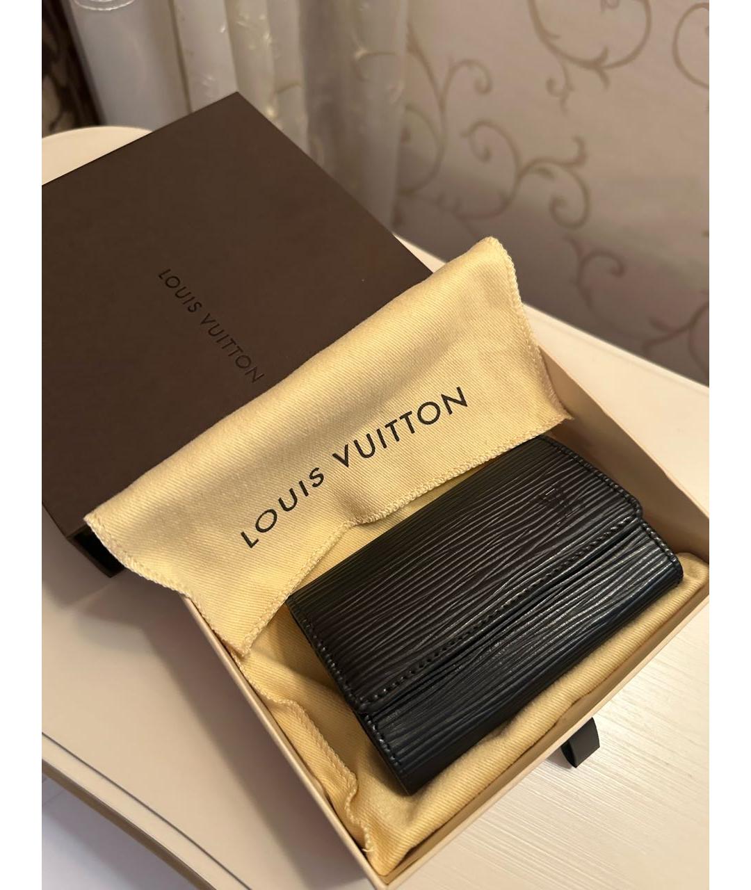 LOUIS VUITTON Черная ключница, фото 7