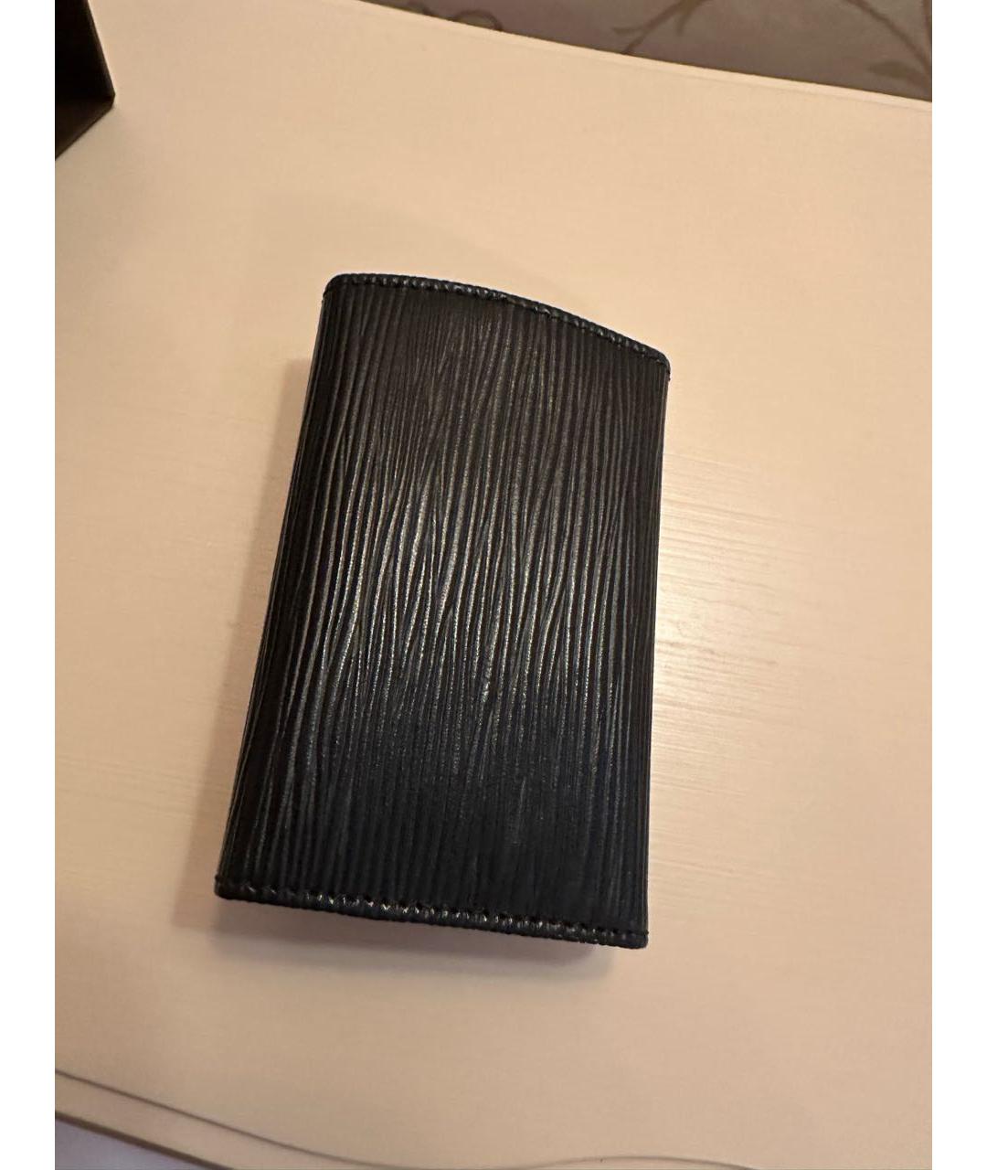 LOUIS VUITTON Черная ключница, фото 6