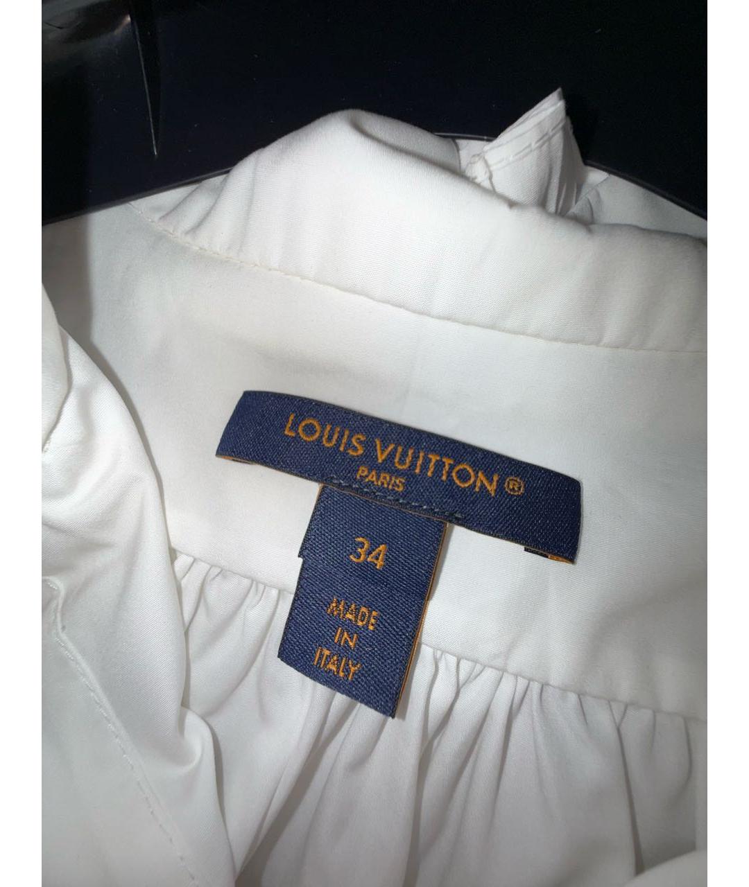 LOUIS VUITTON Белая хлопковая рубашка, фото 4