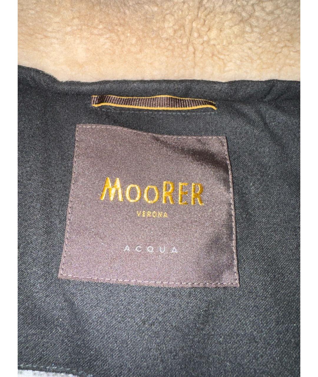 MOORER Черный полиамидовый пуховик, фото 5