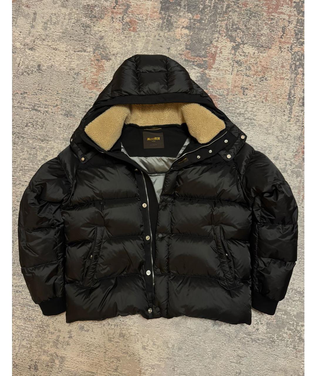 MOORER Черный полиамидовый пуховик, фото 2