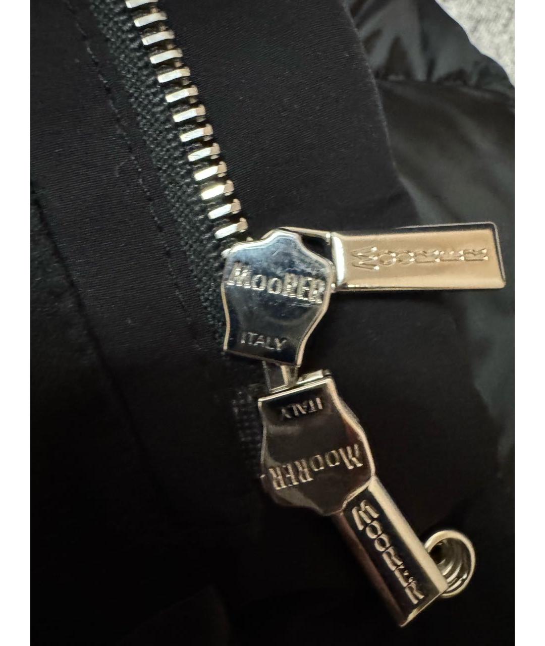 MOORER Черный полиамидовый пуховик, фото 7