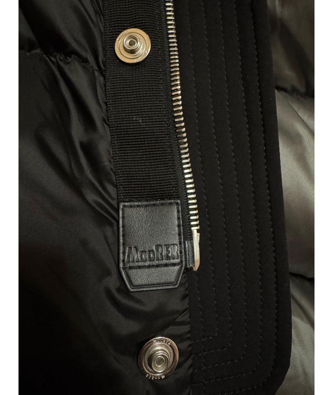 MOORER Черный полиамидовый пуховик, фото 6